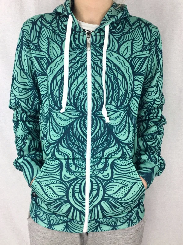 Sporty Comfort Greater Green Unisex Zip Hoodie