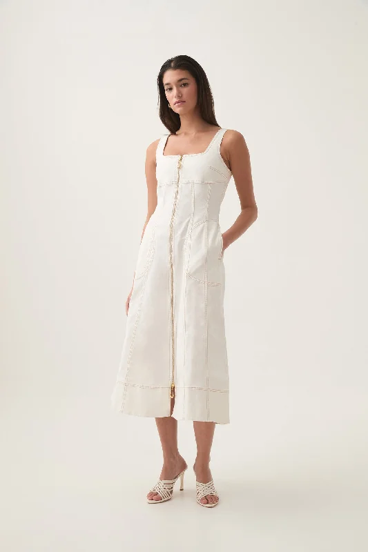 Cozy Essentials Wear Emilie Denim Midi Dress