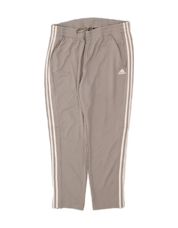 Casual Fit Wear ADIDAS Womens Tracksuit Trousers UK 20 2XL Grey Polyester