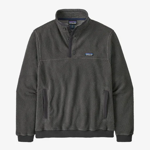 Warm Wear Patagonia X-Ray Grey Shearling Fleece Button Pullover