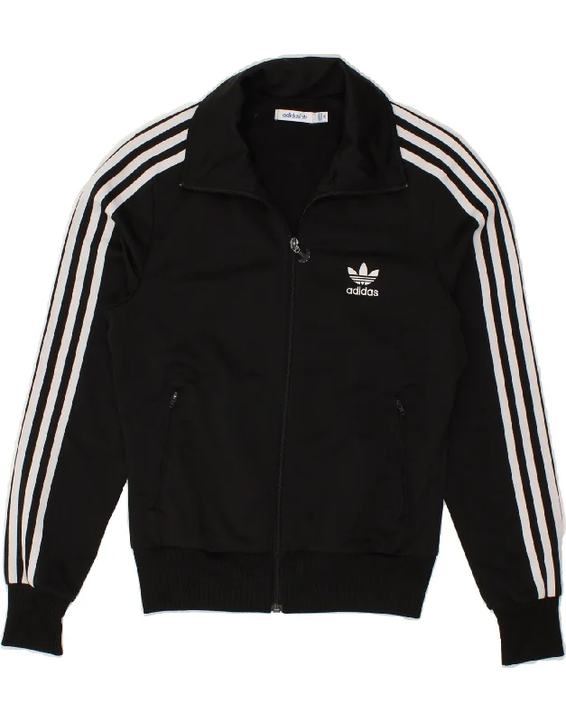 Relaxed Fit Wear ADIDAS Womens Graphic Tracksuit Top Jacket EU 38 Medium Black Polyester Relaxed Fit Wear ADIDAS Womens Graphic Tracksuit Top Jacket EU 38 Medium Black Polyester