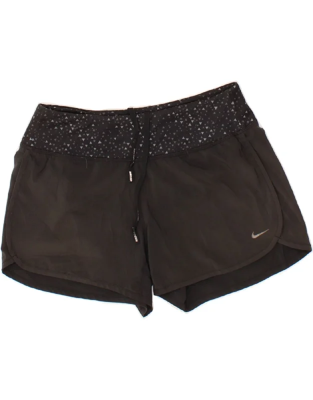 Versatile Outfits NIKE Womens Dri Fit Sport Shorts UK 10 Small Black Polyester