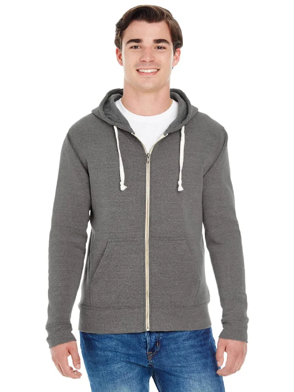 Cozy Fashion J America Triblend Full-Zip Fleece Hoodie