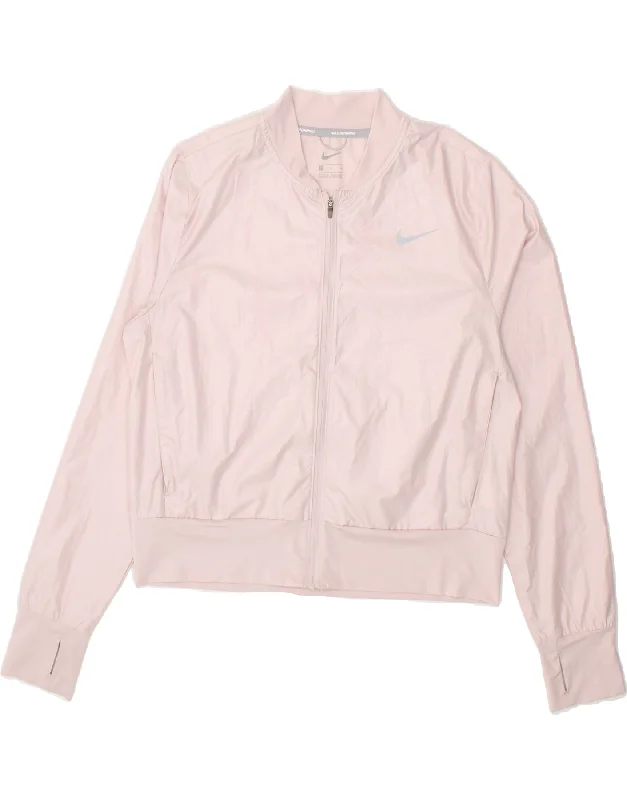Comfortable Lifestyle NIKE Womens Graphic Crop Tracksuit Top Jacket UK 14 Medium Pink Polyester Comfortable Lifestyle NIKE Womens Graphic Crop Tracksuit Top Jacket UK 14 Medium Pink Polyester