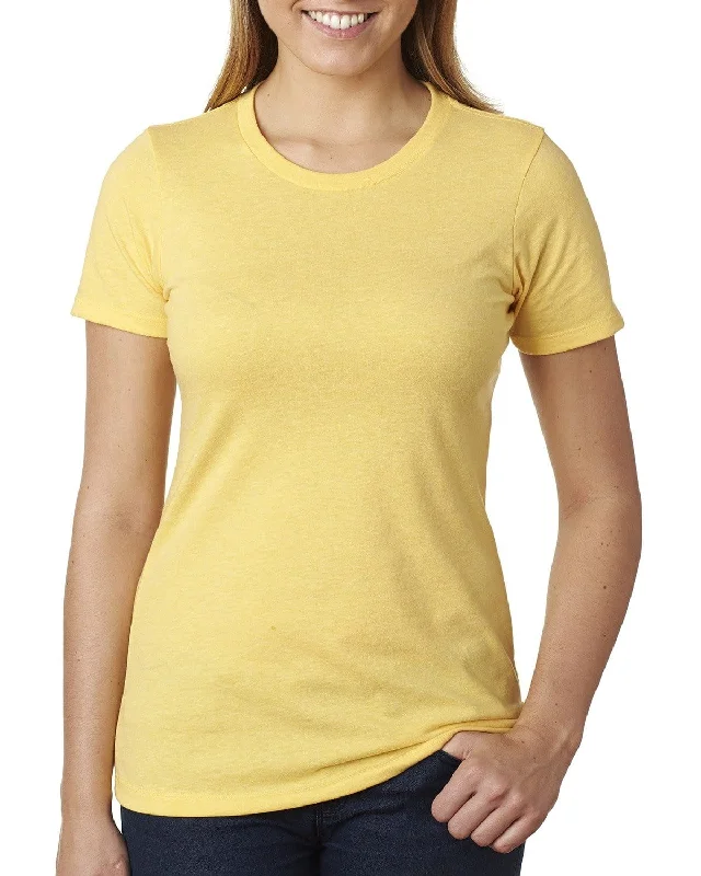 Relaxed Clothing Next Level Ladies CVC Crew Tee | Banana Cream