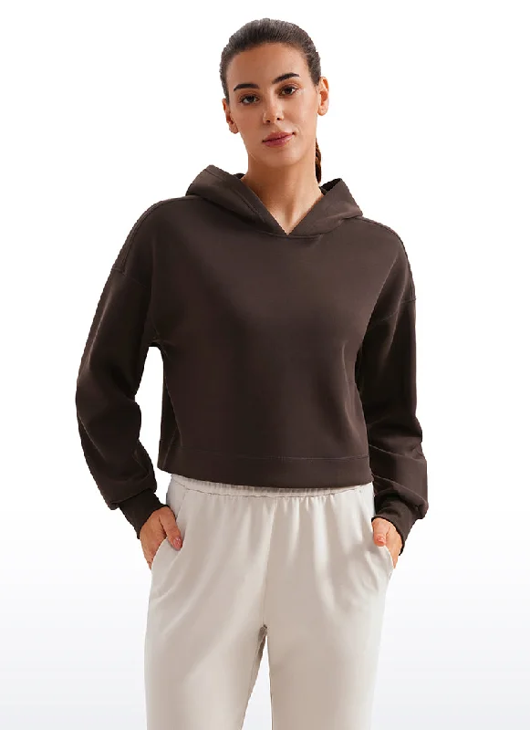 Easy Wear Chic SoftAura Cropped Pullover Hoodies