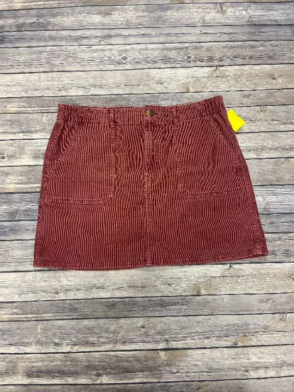 Trendy Dresses Skirt Mini & Short By American Eagle In Pink, Size: 16