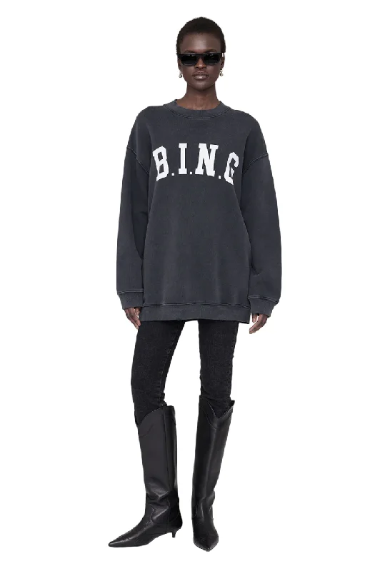 Simple Chic Tyler Sweatshirt Bing - Washed Black