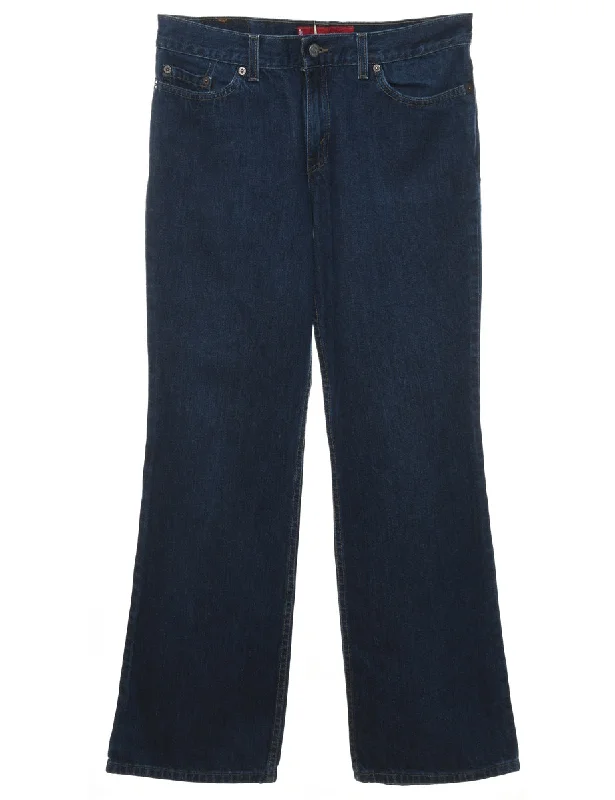 Layered Style Dark Wash Boot Cut Levi's Jeans - W32 L32