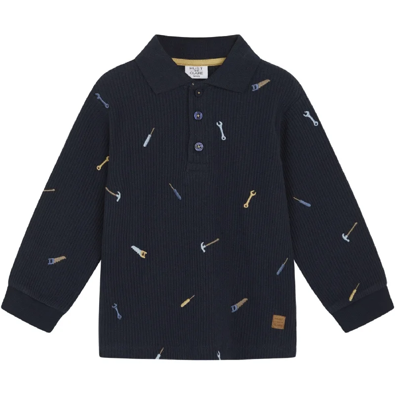 Soft Fabric Looks Hust & Claire Navy Mini Stevie Sweatshirt