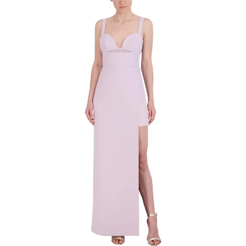 Elegant Casuals BCBGMAXAZRIA Womens Full Length Side Slit Maxi Dress
