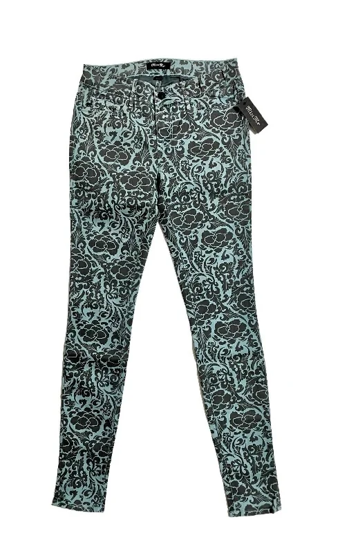 Warm Wear Women's Mid Rise Slim Floral Print Skinny Jeans In Multicolor