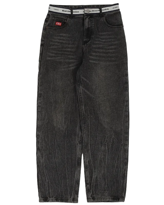 Timeless Outfits Waistband Jeans