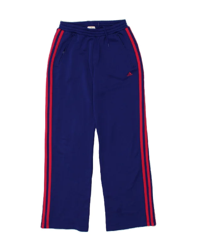 Everyday Outfits ADIDAS Womens Tracksuit Trousers UK 12 Medium Blue Polyester