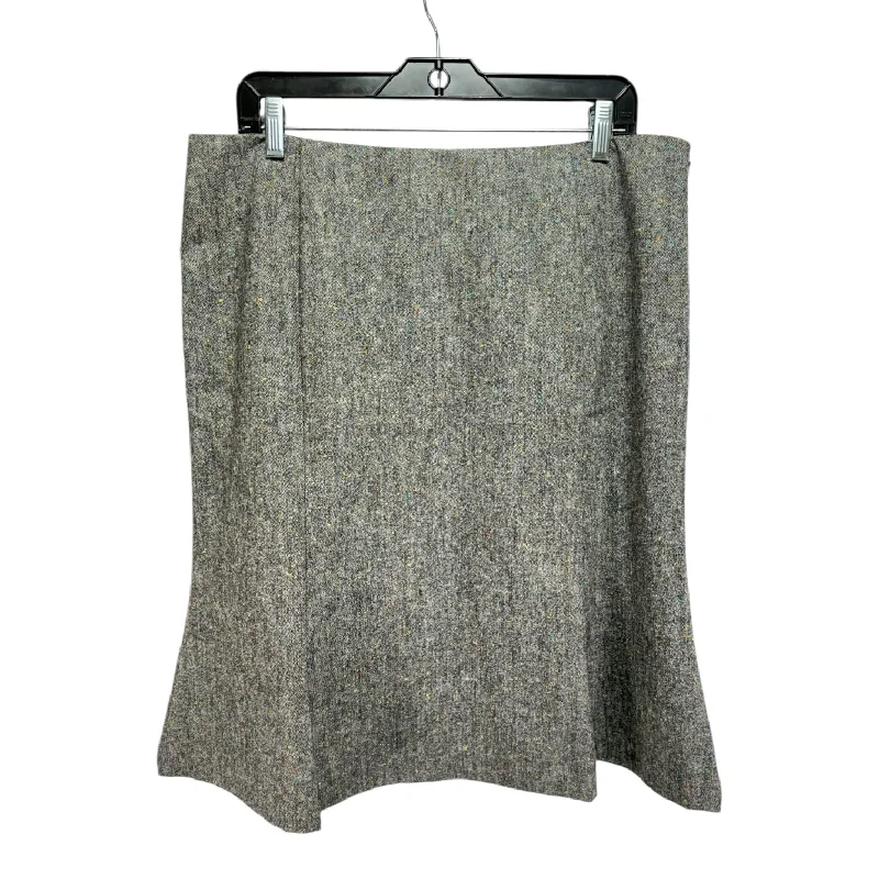 Comfortable Lifestyle Skirt Midi By Nordstrom In Grey, Size: 16