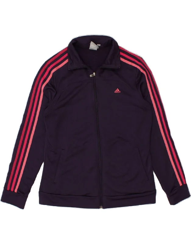 Weekend Comfort Wear ADIDAS Womens Climalite Tracksuit Top Jacket UK 16/18 Large Purple Weekend Comfort Wear ADIDAS Womens Climalite Tracksuit Top Jacket UK 16/18 Large Purple