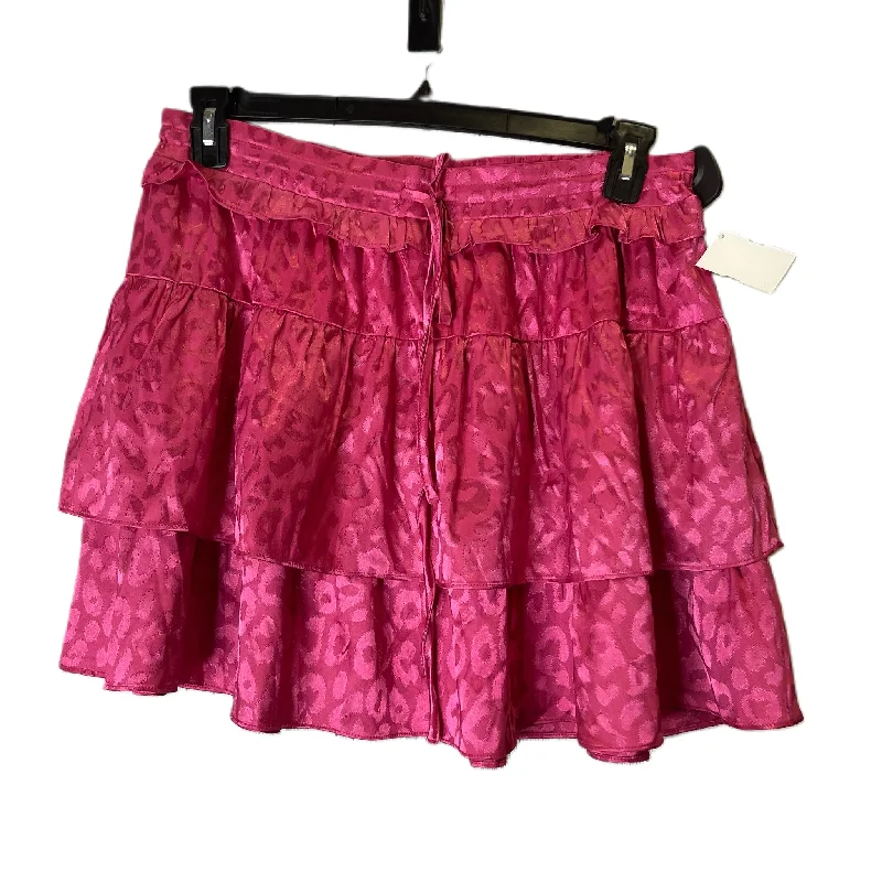 Everyday Outfits Skirt Mini & Short By Hailey & Co In Pink, Size: L