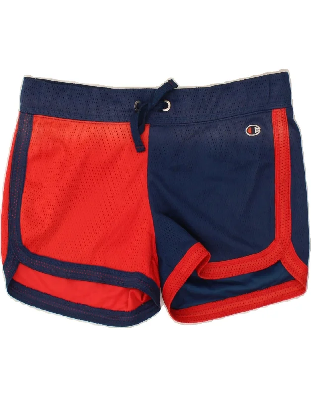 Cozy Essentials Wear CHAMPION Womens Apparel Sport Shorts UK 14 Medium Red Colourblock Cozy Essentials Wear CHAMPION Womens Apparel Sport Shorts UK 14 Medium Red Colourblock