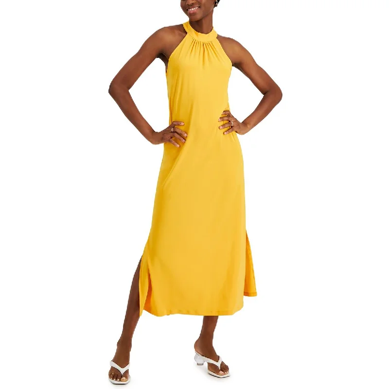Soft Comfort Bar III Womens Solid  Maxi Dress