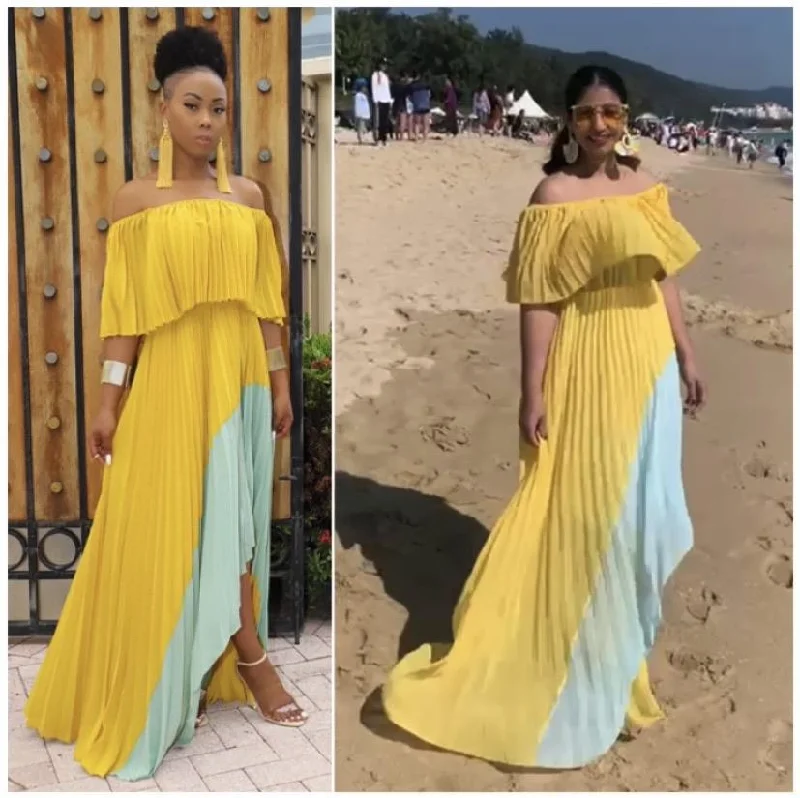 Relaxed Clothing Mosley Pleated Holiday Maxi