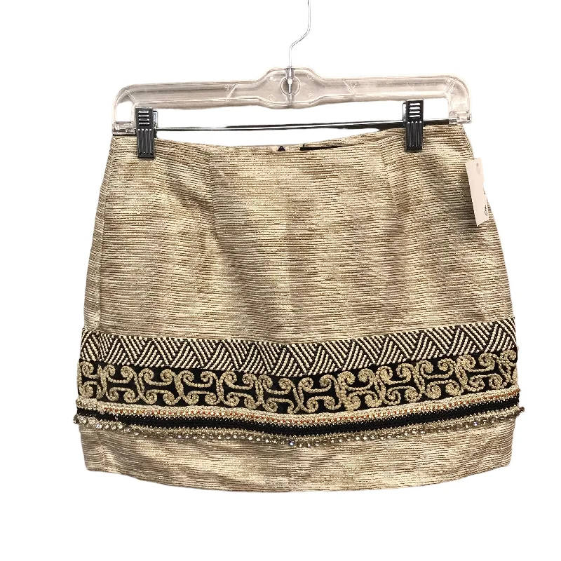 Soft Wearables Skirt Mini & Short By English Rose In Gold, Size:4