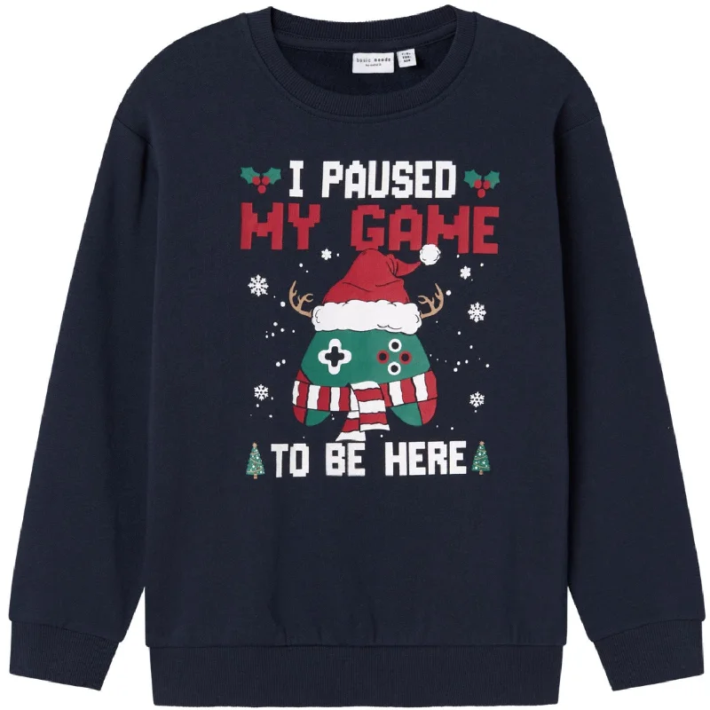 Relaxed Fit Wear Name It Dark Sapphire Vismas Regular Sweatshirt