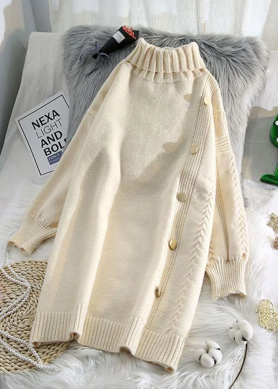 Comfortable Sweaters Simple beige Sweater dress outfit Refashion spring Largo high neck sweater dress Comfortable Sweaters Simple beige Sweater dress outfit Refashion spring Largo high neck sweater dress