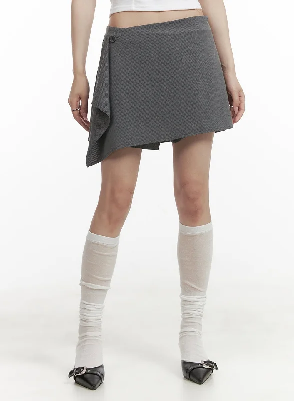 Weekend Comfort Wear Wrap Buttoned Shorts CY407