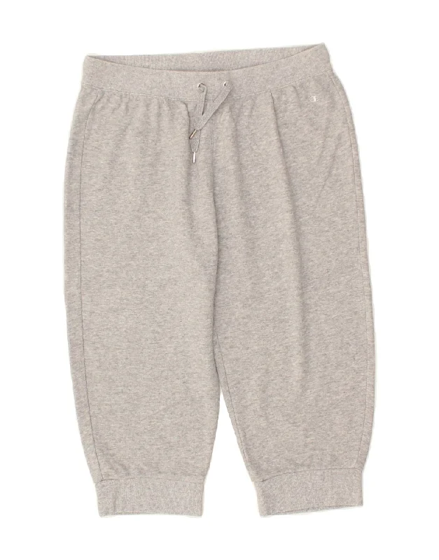 Breezy Comfort CHAMPION Womens Capri Tracksuit Trousers Joggers UK 16 Large Grey Cotton Breezy Comfort CHAMPION Womens Capri Tracksuit Trousers Joggers UK 16 Large Grey Cotton