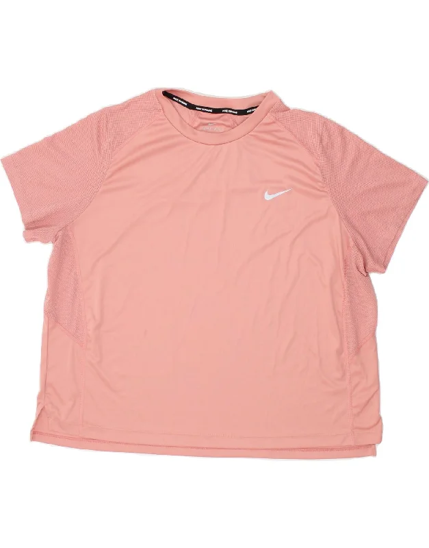 Stylish Jackets NIKE Womens Dri Fit T-Shirt Top UK 20 2XL Pink