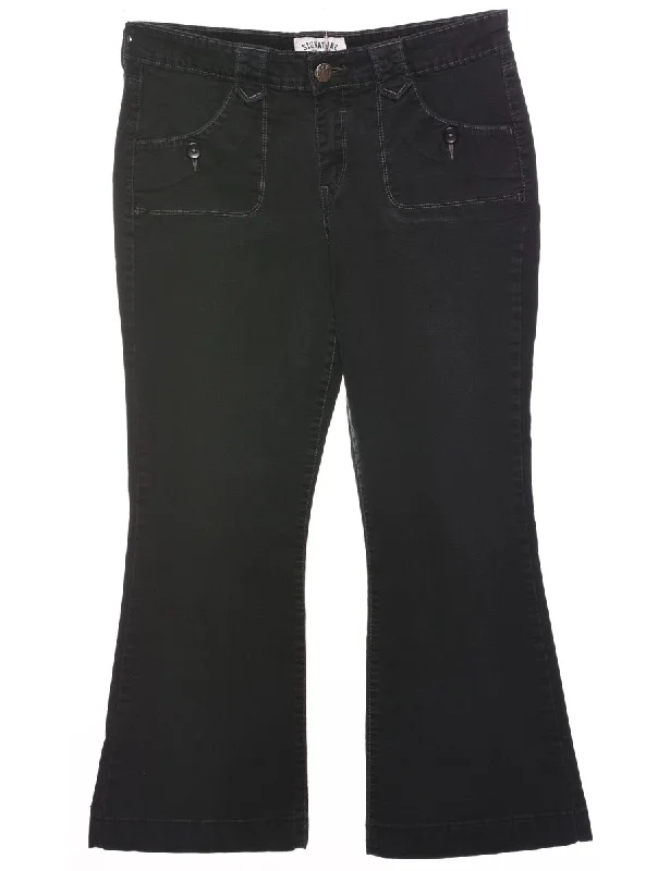 Relaxed Tops Black Flared Jeans - W32 L27