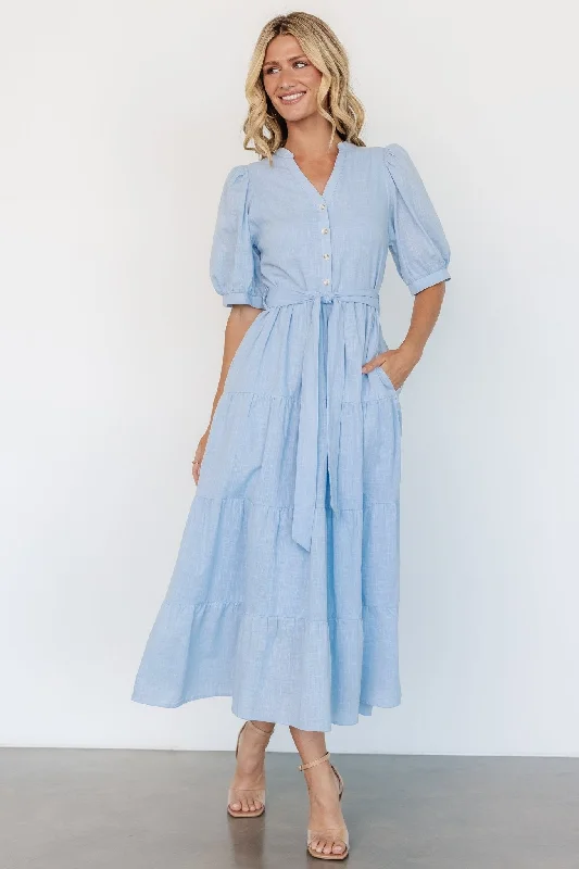 Easy Chic Camille Maxi Dress | Light Blue