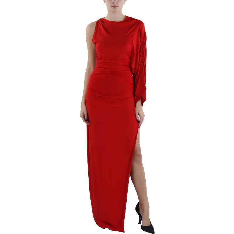 Simple Looks BCBGMAXAZRIA Womens Full Length Ruched Maxi Dress