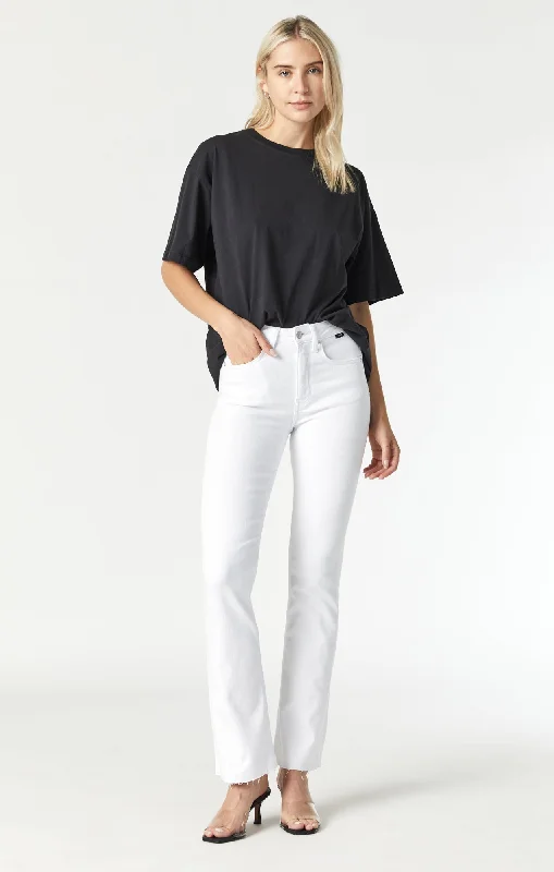 Comfortable Chic MARIA FLARE IN WHITE LA BLUE