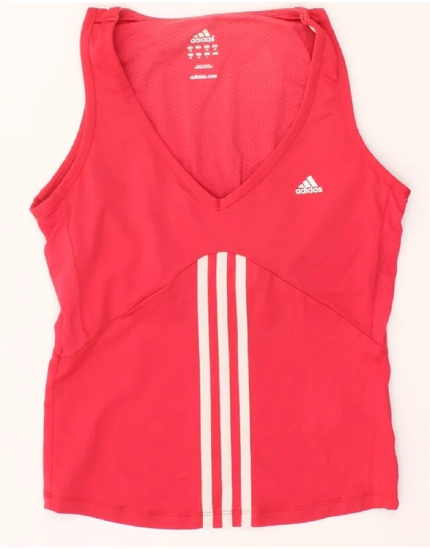 Chic Outfits ADIDAS Womens Vest Top UK 12 Medium Pink Polyester