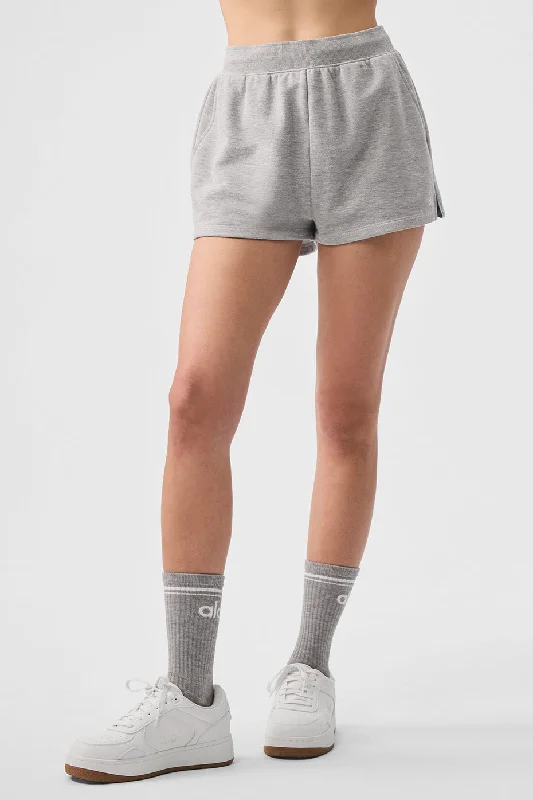 Weekend Comfort Wear Low Key Sweat Short - Athletic Heather Grey