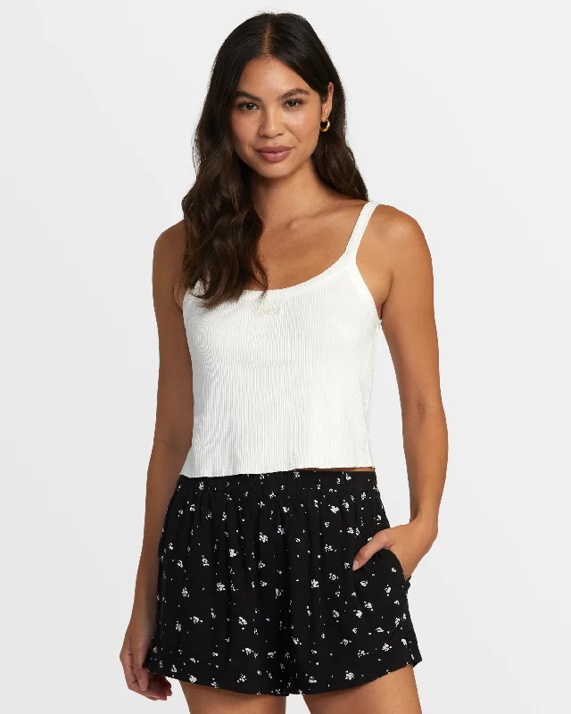 Comfortable Lounge Wear Sawyer Print Elastic Waist Shorts - Black Multi
