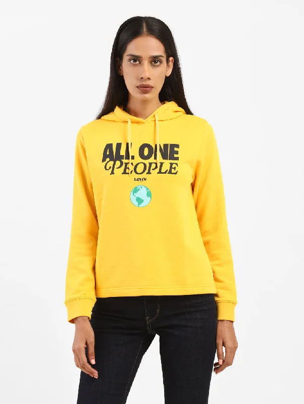 Comfortable Chic Women's Printed Hooded Sweatshirt