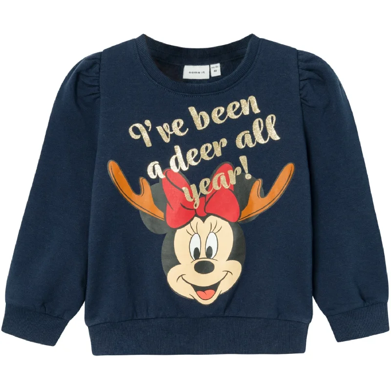 Versatile Casuals Name It Dark Sapphire Sine Minnie Mouse Sweatshirt
