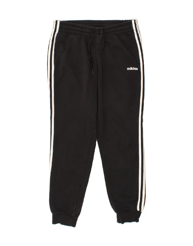 Relaxed Fit Wear ADIDAS Womens Tracksuit Trousers Joggers UK 16/18 Large Black