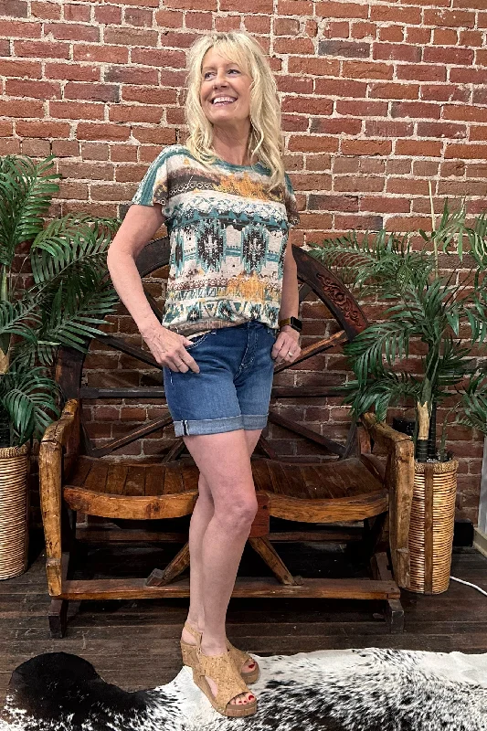 Casual Ease Alex Mid Rise Boyfriend Short by JAG Jeans