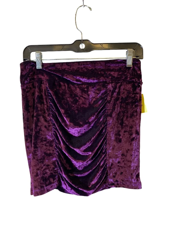 Comfy Dress Skirt Mini & Short By Candies In Purple, Size: 8