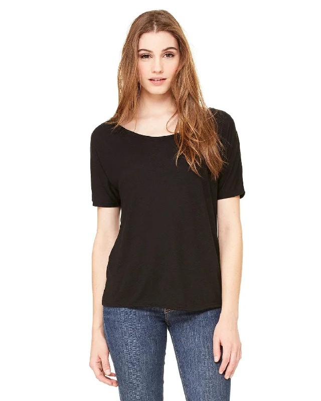 Chic Outfits Bella+Canvas Ladies Slouchy T-Shirt | Black