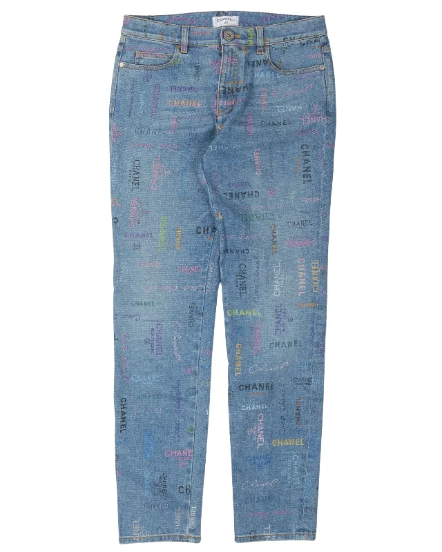 Soft Tops Logo Blue Jeans
