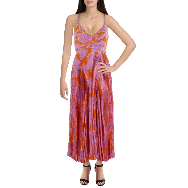 Simple Comfort ASTR the Label Womens Printed Long Maxi Dress