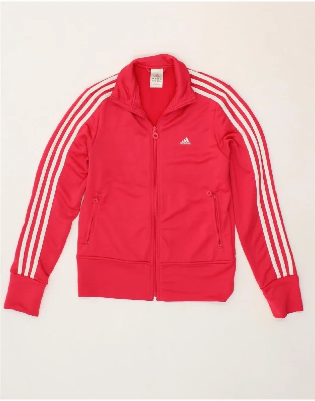 Chic Outfits ADIDAS Womens Tracksuit Top Jacket UK 12 Medium Pink Polyester