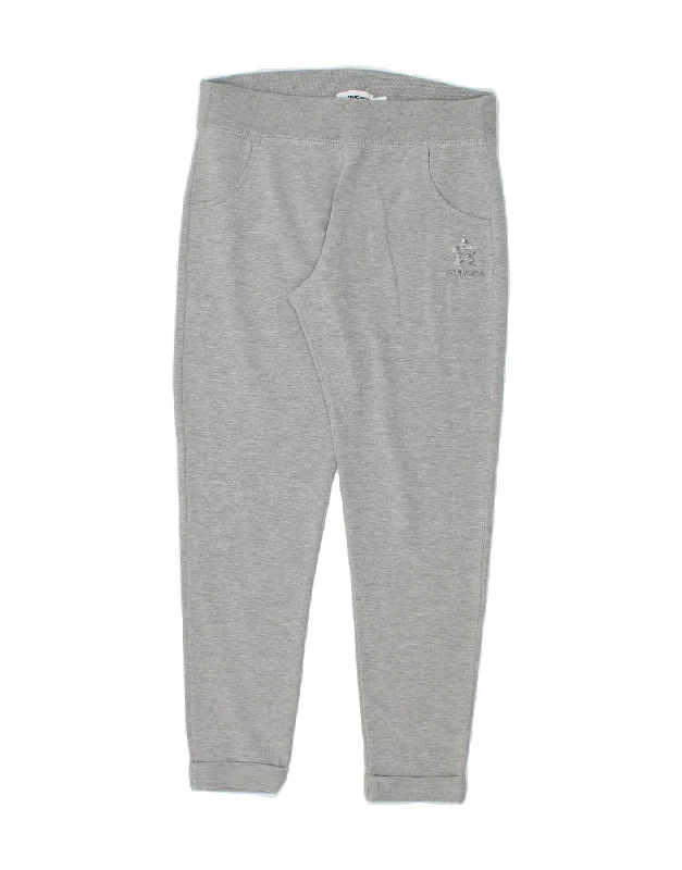 Comfy Chic Wear CONVERSE Womens Tracksuit Trousers UK 12 Medium Grey Cotton