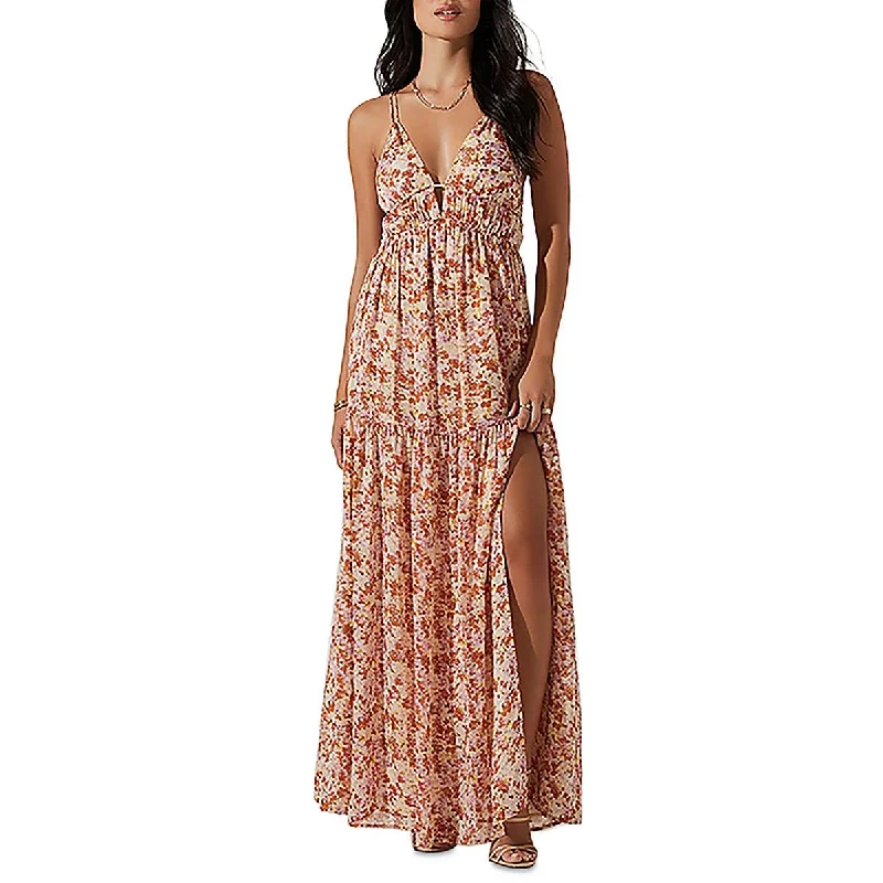 Relaxed Fashion ASTR the Label Womens Ryliana Chiffon Floral Maxi Dress
