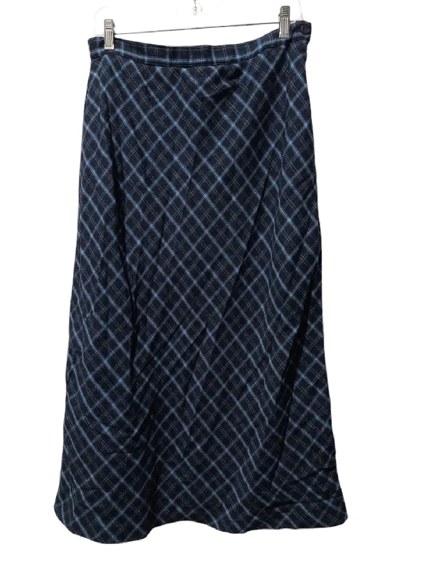 Versatile Style Skirt Maxi By Sag Harbor In Plaid Pattern, Size: L