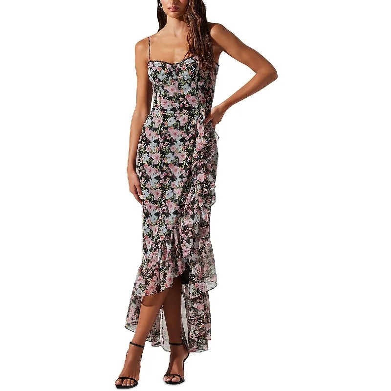 Timeless Outfits ASTR the Label Womens Brisbane Boning Ruffled Maxi Dress